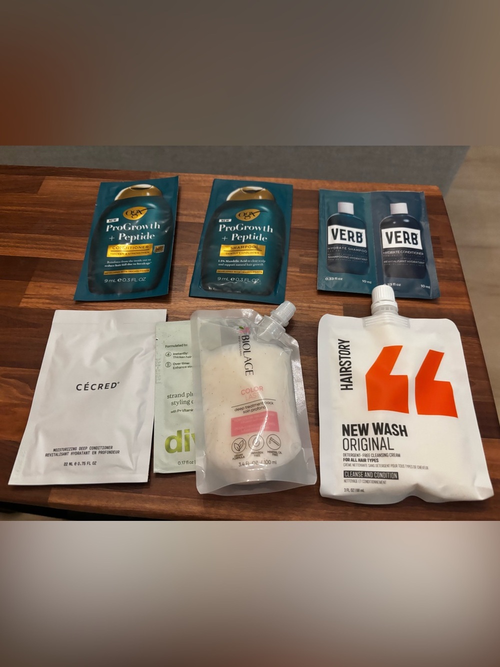 5 items x $25 Hair samples / mask / shampoo / conditioner NEW